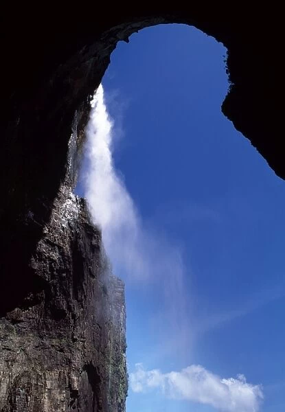 View from base of Angel Falls, Churun Gorge, Auyantepui (Devils Mountain)