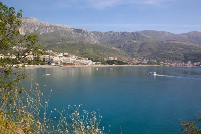 Framed Print : View of Bay, Becici, Budva Bay, Montnegro, Europe Framed Print : View of Bay, Becici, Budva Bay, Montnegro, Europe
