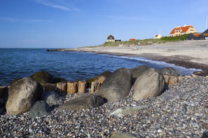 Framed Print : View along beach, Gammel Skagen, Jutland, Denmark, Scandinavia, Europe Framed Print : View along beach, Gammel Skagen, Jutland, Denmark, Scandinavia, Europe