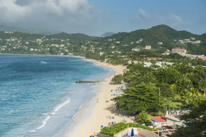 Framed Print : View over the beach of Grande Anse, Grenada, Windward Islands, West Indies, Caribbean, Central America Framed Print : View over the beach of Grande Anse, Grenada, Windward Islands, West Indies, Caribbean, Central America