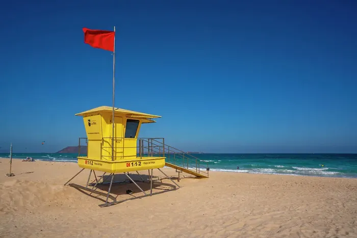 Framed Print : View of beach, lifeguard tower and the Atlantic Ocean, Corralejo Natural Park, Fuerteventura, Canary Islands, Spain, Atlantic, Europe Framed Print : View of beach, lifeguard tower and the Atlantic Ocean, Corralejo Natural Park, Fuerteventura, Canary Islands, Spain, Atlantic, Europe