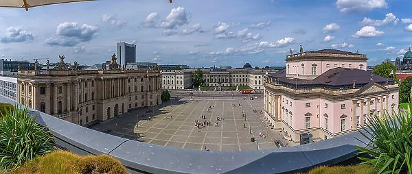 View of Bebelplatz from the Rooftop Terrace at Hotel de Rome, Berlin, Germany, Europe