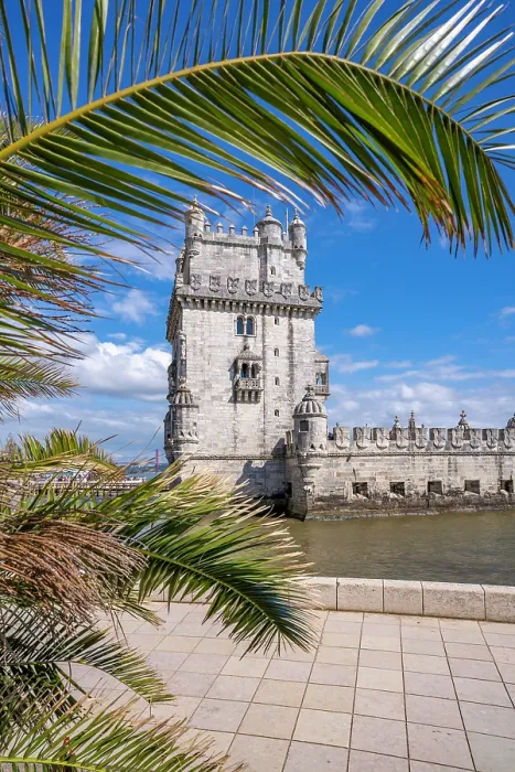 Framed Print : View of Belém Tower (Torre de Belém) on a sunny day, Lisbon, Portugal, Europe Framed Print : View of Belém Tower (Torre de Belém) on a sunny day, Lisbon, Portugal, Europe