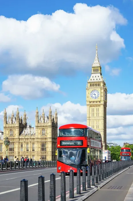 Framed Print : View towards Big Ben (The Elizabeth Tower) and the Palace of Westminster, as seen from Westminster Bridge, London, England, United Kingdom, Europe