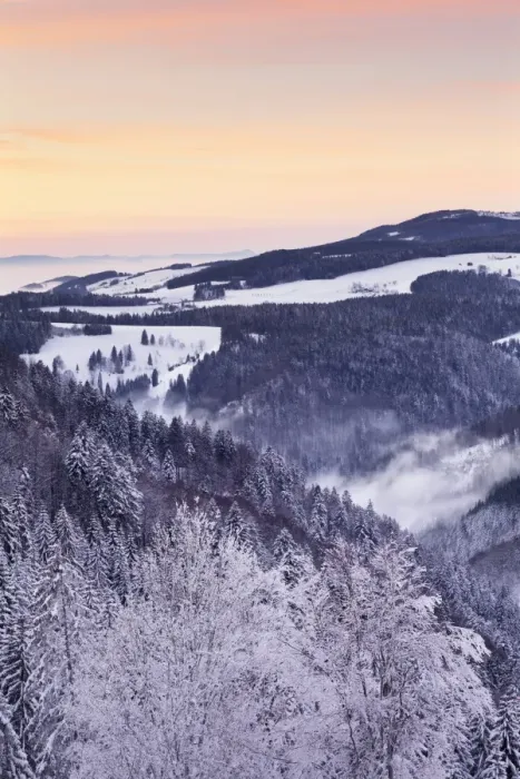 Framed Print : View from Black Forest Highway to Glottertal Tal Valley at sunset, Black Forest, Baden-Wurttemberg Framed Print : View from Black Forest Highway to Glottertal Tal Valley at sunset, Black Forest, Baden-Wurttemberg