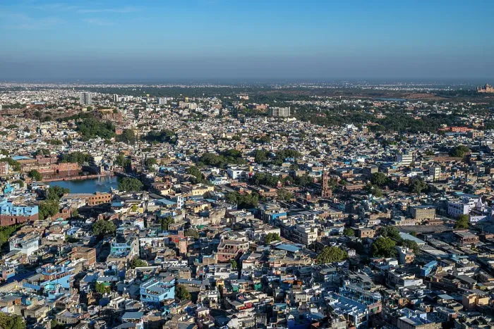 Framed Print : View over the Blue City from Mehrangarh Fort, Jodhpur, Rajasthan, India Framed Print : View over the Blue City from Mehrangarh Fort, Jodhpur, Rajasthan, India