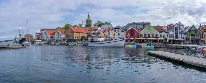 Framed Print : View of boats in harbour and Stavanger skyline during daytime, Stavanger, Norway Framed Print : View of boats in harbour and Stavanger skyline during daytime, Stavanger, Norway