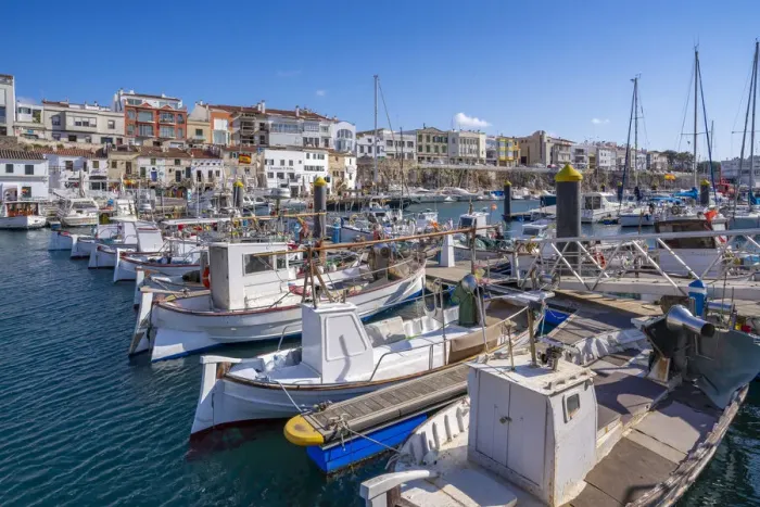 Framed Print : View of boats in marina overlooked by whitewashed houses, Ciutadella, Menorca, Balearic Islands, Spain, Mediterranean, Europe Framed Print : View of boats in marina overlooked by whitewashed houses, Ciutadella, Menorca, Balearic Islands, Spain, Mediterranean, Europe