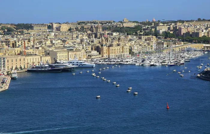 Framed Print : View of boats at moorings Grand Harbour Marina, Vittoriosa, Valletta, Malta, Mediterranean, Europe Framed Print : View of boats at moorings Grand Harbour Marina, Vittoriosa, Valletta, Malta, Mediterranean, Europe