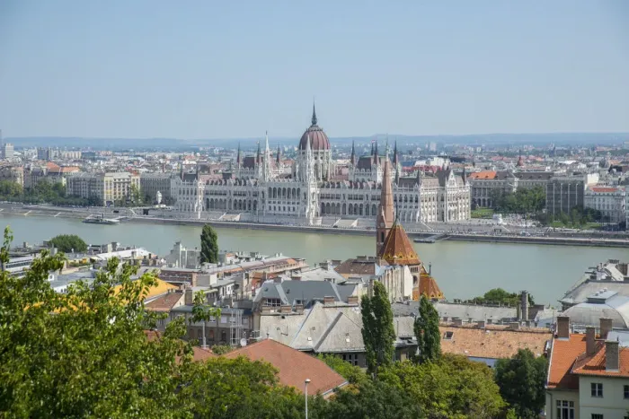 Framed Print : View of Budapest, River Danube and Parliament Buildings from Castle Hill Framed Print : View of Budapest, River Danube and Parliament Buildings from Castle Hill