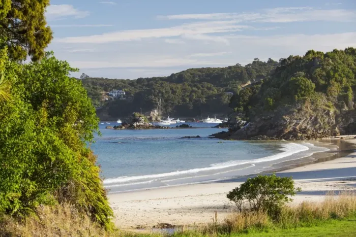 Framed Print : View over Butterfield Beach, Halfmoon Bay, Oban, Stewart Island, Southland, South Island Framed Print : View over Butterfield Beach, Halfmoon Bay, Oban, Stewart Island, Southland, South Island