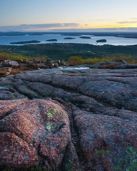 View from Cadillac Mountain, Acadia National Park, Mount Desert Island, Maine, New England, United States of America, North America