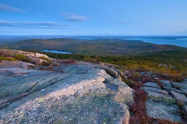 View from Cadillac Mountain, Acadia National Park, Mount Desert Island, Maine, New England, United States of America, North America