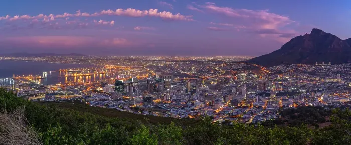 Framed Print : View of Cape Town from Signal Hill at dusk, Cape Town, Western Cape, South Africa, Africa Framed Print : View of Cape Town from Signal Hill at dusk, Cape Town, Western Cape, South Africa, Africa