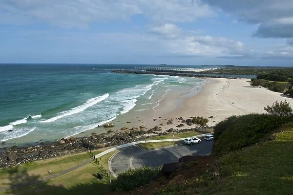 View from the Captain Cook memorial over Fingal Head in Tweed Heads, New South Wales, Australia, Pacific