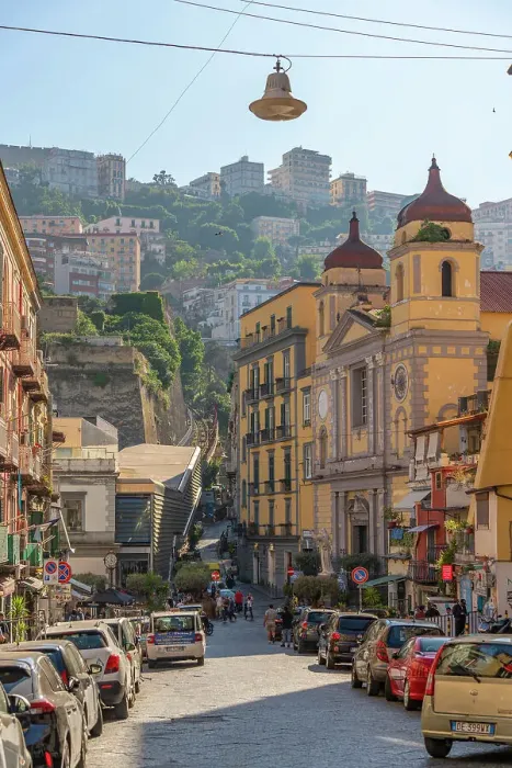 Framed Print : View of Castel Sant'Elmo and architecture on Via Montesanto, Naples, Campania, Italy, Europe Framed Print : View of Castel Sant'Elmo and architecture on Via Montesanto, Naples, Campania, Italy, Europe