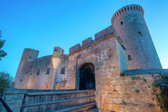 Framed Print : View of Castell de Bellver at dusk, Palma, Majorca, Balearic Islands, Spain, Mediterranean, Europe Framed Print : View of Castell de Bellver at dusk, Palma, Majorca, Balearic Islands, Spain, Mediterranean, Europe
