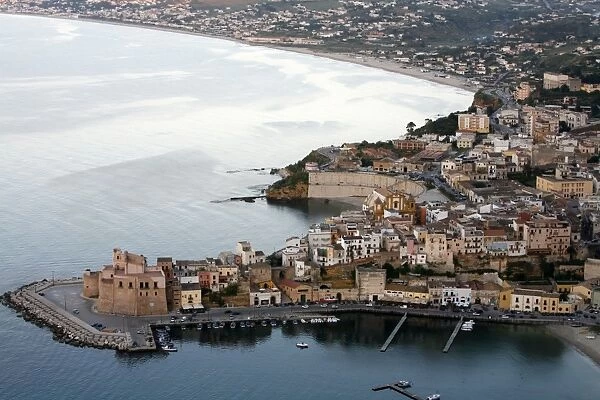 View over Castellammare del Golfo, Sicily, Italy, Mediterranean, Europe