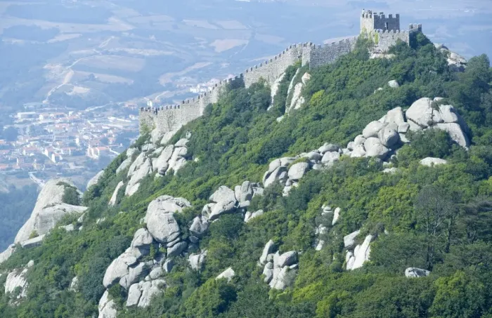 Framed Print : View of Castelo ds Mouros (Moorish Castle) Framed Print : View of Castelo ds Mouros (Moorish Castle)