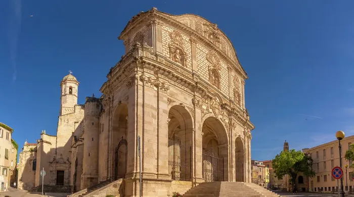 Framed Print : View of Cathedral di San Nicola (Duomo) in Piazza Duomo in Sassari, Sassari, Sardinia, Italy, Mediterranean, Europe Framed Print : View of Cathedral di San Nicola (Duomo) in Piazza Duomo in Sassari, Sassari, Sardinia, Italy, Mediterranean, Europe