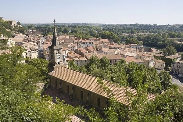 View from Cathedrale St. -Nazaire, Beziers, Herault, Languedoc-Roussillon, France, Europe