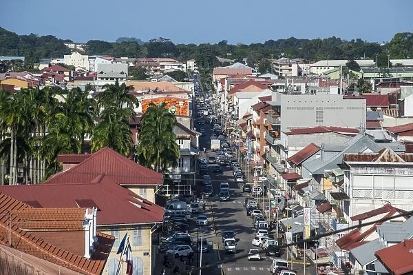 View over Cayenne, French Guiana, Department of France, South America