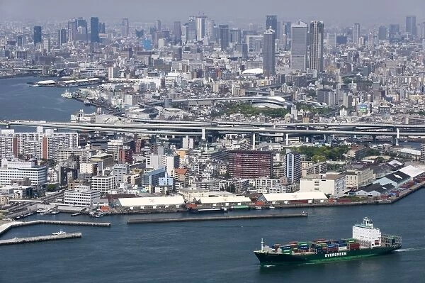 View of central Osaka City from atop the World Trade Center (WTC) on Sakishima Island
