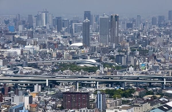View of central Osaka City from atop the World Trade Center (WTC) on Sakishima Island