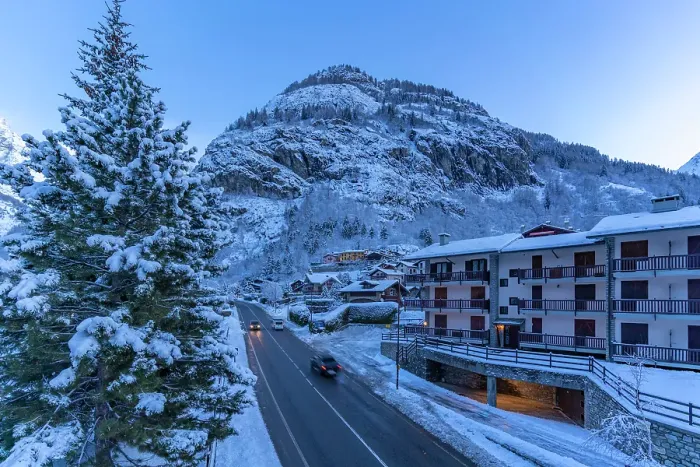Framed Print : View of chalets and snow covered mountains in Courmayeur before dawn in winter, Courmayeur, Aosta Valley, Italian Alps, Italy Framed Print : View of chalets and snow covered mountains in Courmayeur before dawn in winter, Courmayeur, Aosta Valley, Italian Alps, Italy