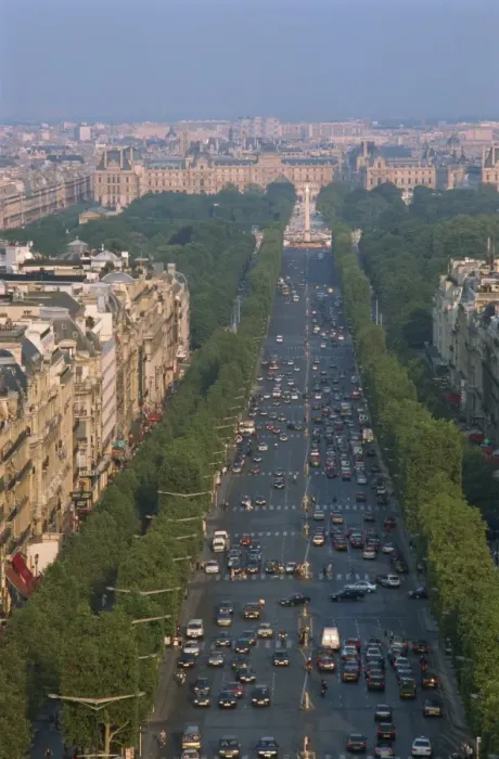 Framed Print : View over the Champs Elysees from the Arc de Triomphe, Paris, France, Europe Framed Print : View over the Champs Elysees from the Arc de Triomphe, Paris, France, Europe