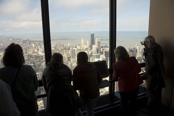 View of Chicago from the Sears Tower Sky Deck