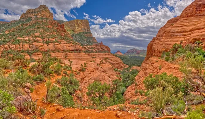 Framed Print : View of Chicken Point from the end of the High On The Hog Trail in Sedona, Arizona