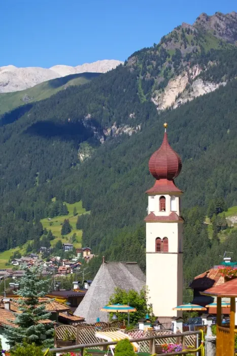 Framed Print : View over church, Canazei, Val di Fassa, Trentino-Alto Adige, Italy, Europe Framed Print : View over church, Canazei, Val di Fassa, Trentino-Alto Adige, Italy, Europe