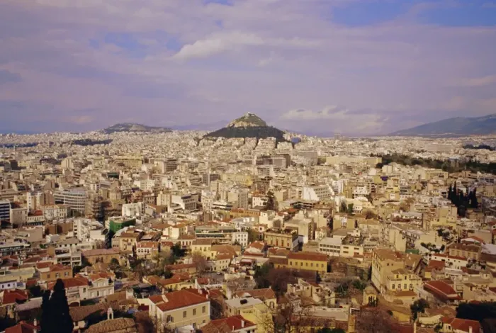 Framed Print : View of the city of Athens seen from the Acropolis Framed Print : View of the city of Athens seen from the Acropolis