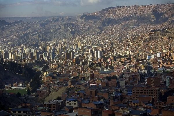 View over city, La Paz, Bolivia, South America