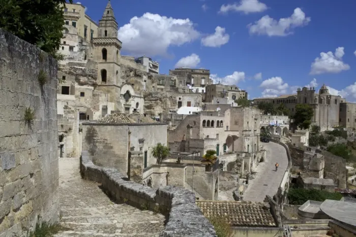 Framed Print : View of the city of Matera in Basilicata, Italy, Europe Framed Print : View of the city of Matera in Basilicata, Italy, Europe