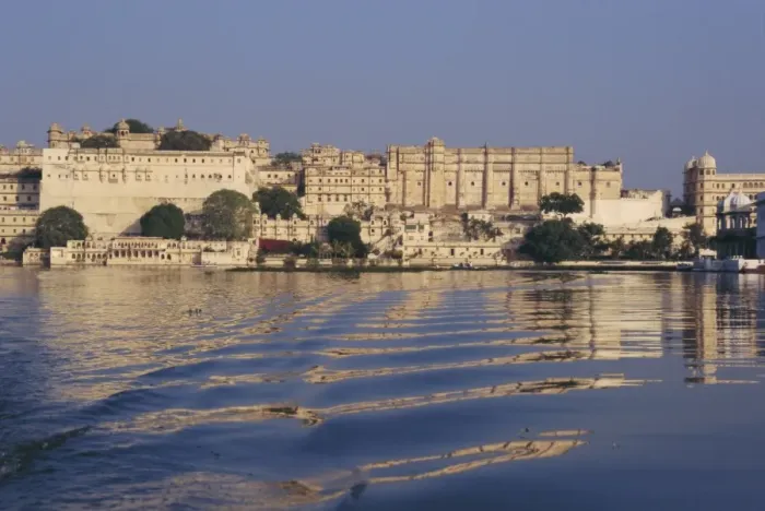 Framed Print : View of the City Palace from Lake Pichola Framed Print : View of the City Palace from Lake Pichola