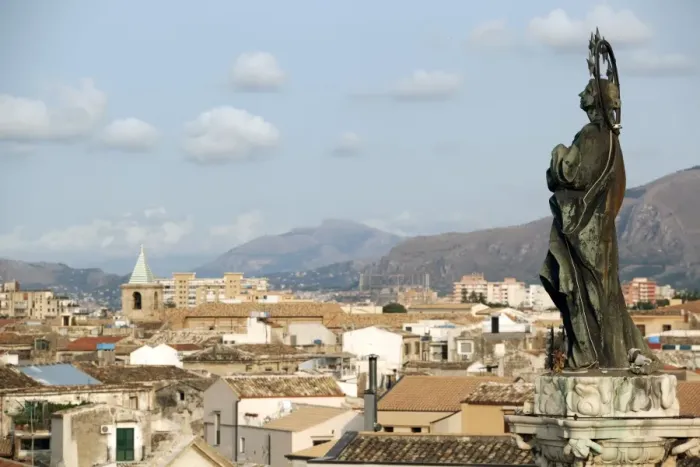 Framed Print : View of the city of Palermo, Sicily, Italy, Europe Framed Print : View of the city of Palermo, Sicily, Italy, Europe