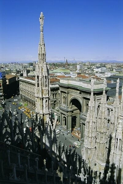 View of the city from the roof of the Duomo (cathedral)