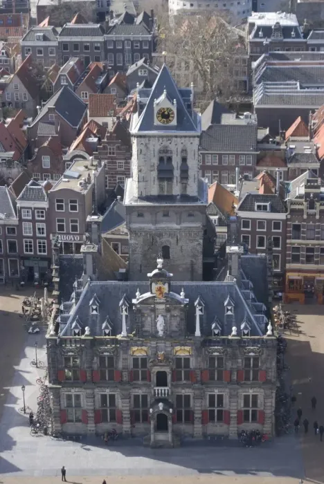 Framed Print : View over the city and the Stadhuis from the viewing platform of the Nieuwe Kerk (New Church), Delft, Netherlands, Europe Framed Print : View over the city and the Stadhuis from the viewing platform of the Nieuwe Kerk (New Church), Delft, Netherlands, Europe