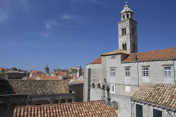View from the city walls of the Franciscan monastery, Dubrovnik, Dalmatia