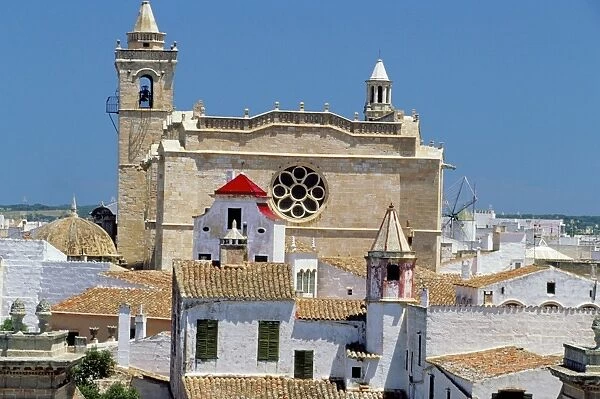 View of Ciutadella and cathedral