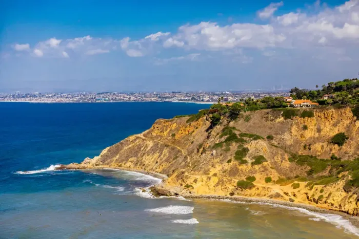 Framed Print : View of Cliffs in Rancho Palos Verdes, California, United States of America, North Framed Print : View of Cliffs in Rancho Palos Verdes, California, United States of America, North