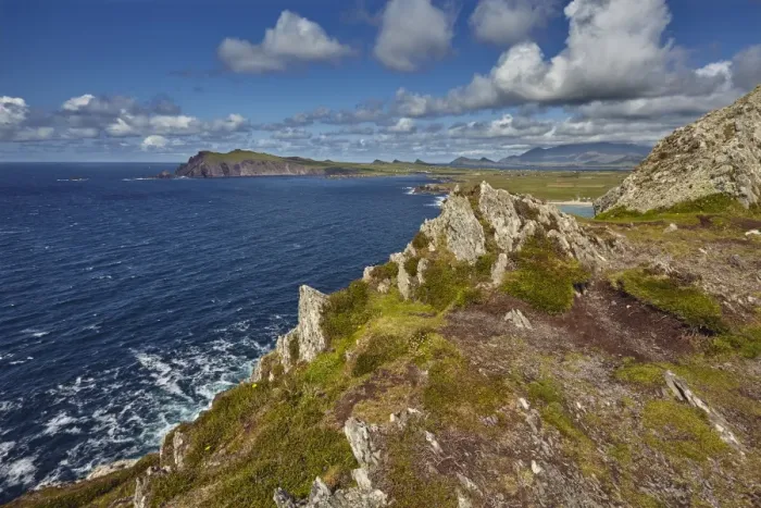 Framed Print : A view from Clogher Head towards Sybil Point, at the western end of the Dingle Peninsula Framed Print : A view from Clogher Head towards Sybil Point, at the western end of the Dingle Peninsula