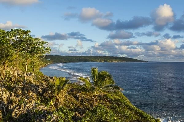 View over the coastline of Niue, South Pacific, Pacific