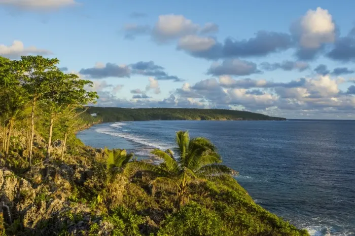Framed Print : View over the coastline of Niue, South Pacific, Pacific Framed Print : View over the coastline of Niue, South Pacific, Pacific