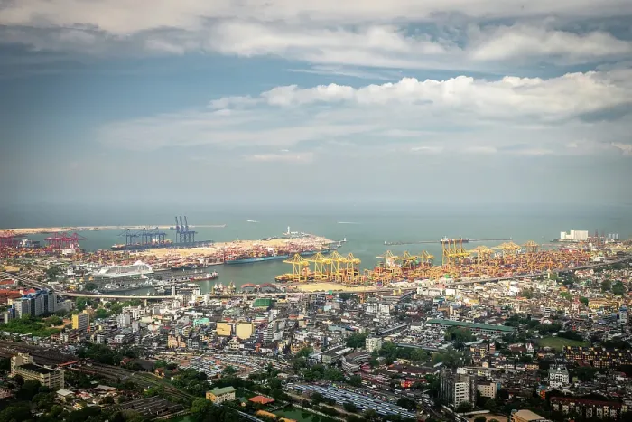 Framed Print : View over Colombo from the Lotus Tower, Colombo, Sri Lanka