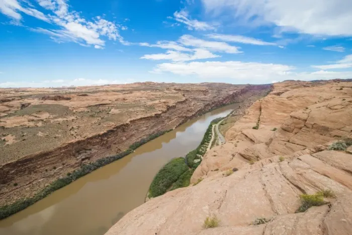 Framed Print : View over the Colorado River from the Slickrock trail, Moab, Utah, United States of America, North America Framed Print : View over the Colorado River from the Slickrock trail, Moab, Utah, United States of America, North America