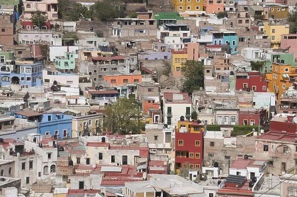 View of colourful buildings, Guanajuato, Guanajuato State, Mexico, North America