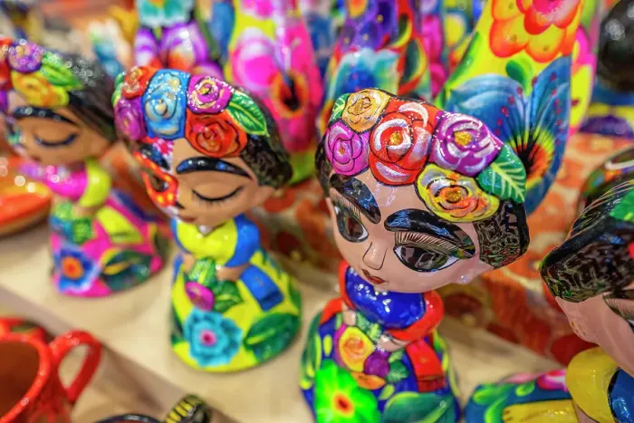 Framed Print : View of colourful pottery souvenirs, Hotel Zone, Cancun, Caribbean Coast, Yucatan Peninsula, Mexico, North America Framed Print : View of colourful pottery souvenirs, Hotel Zone, Cancun, Caribbean Coast, Yucatan Peninsula, Mexico, North America